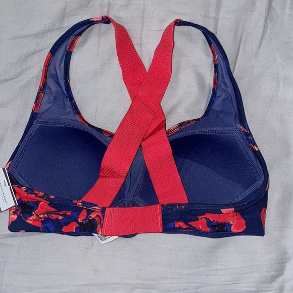 Calvin Klein Floral Retro Logo Racerback Bralette - Picture 3 of 7
